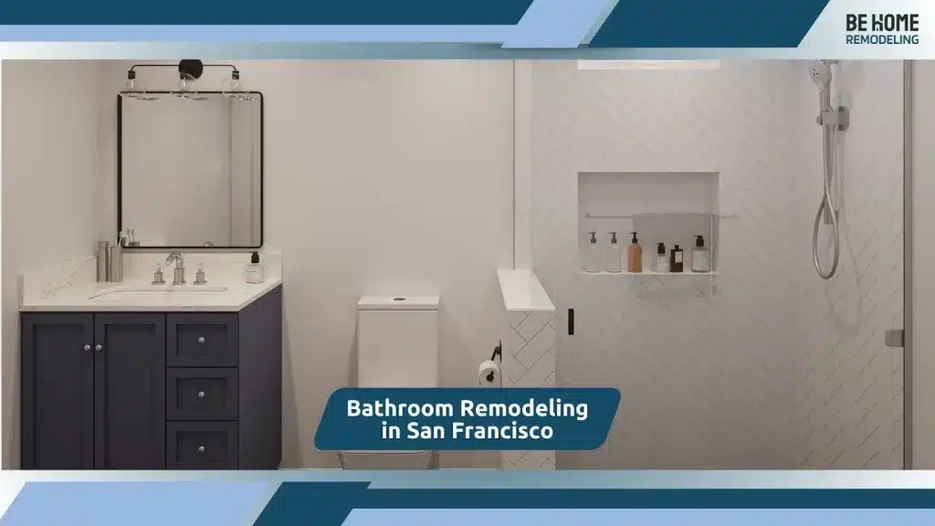 Elegant bathroom renovation featuring contemporary design elements in a San Diego residence