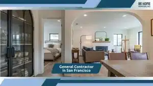 Modern open-concept living and dining area remodeled by a San Diego contractor