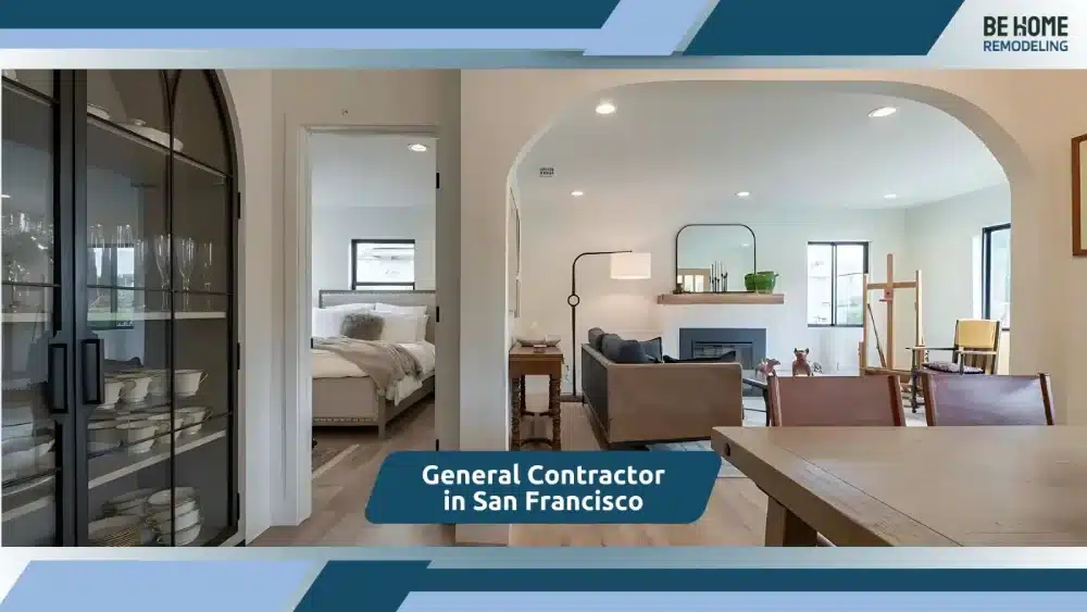 Modern open-concept living and dining area remodeled by a San Diego contractor