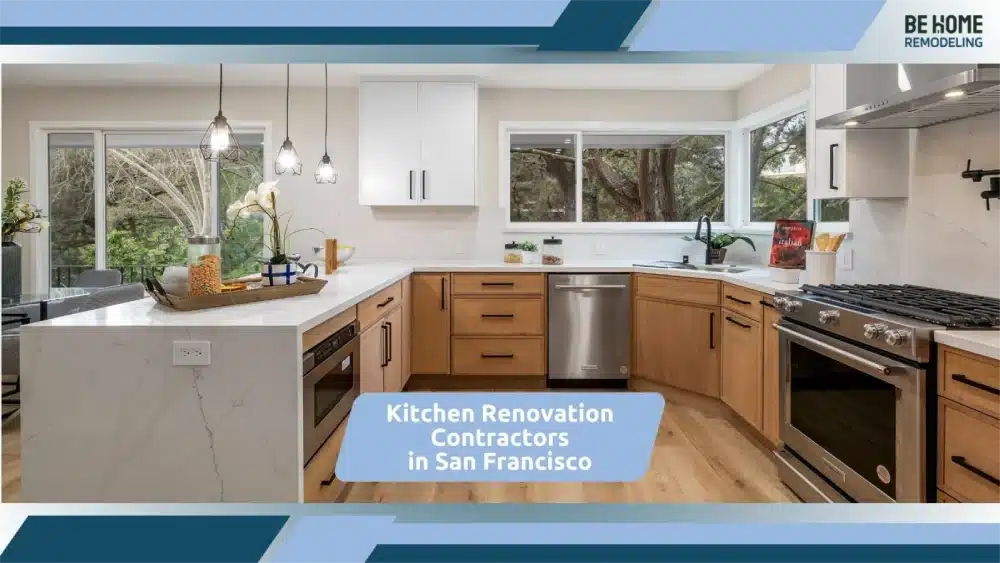 Stylish San Diego kitchen renovation featuring quartz countertops and wood tones